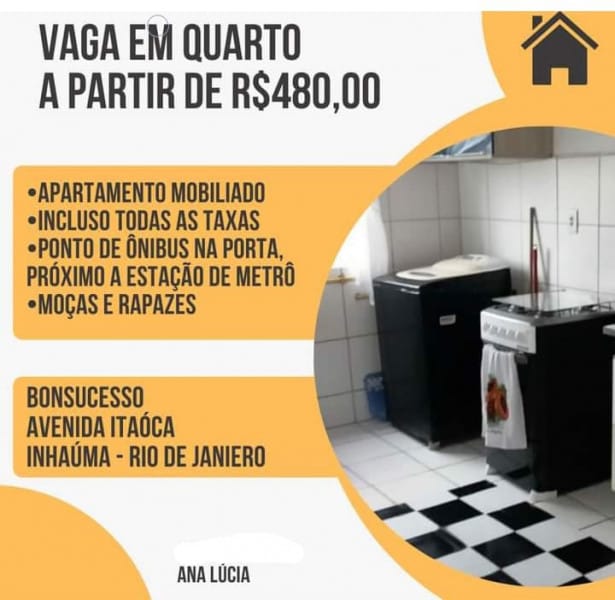 Venham compartilha um apt todo mobiliado