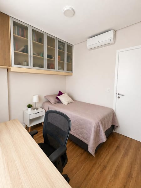 Quarto moderno, aconchegante e mobiliado na Vila Olímpia