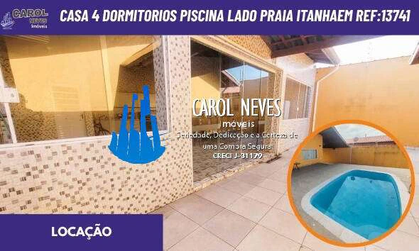 Casa / Sobrado para Locação em Itanhaém/SP - Campos Eliseos - 4 Quartos
